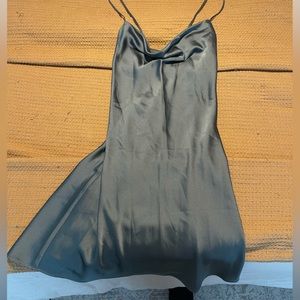 Abercrombie and Fitch satin slip dress. Cowl neck. M.